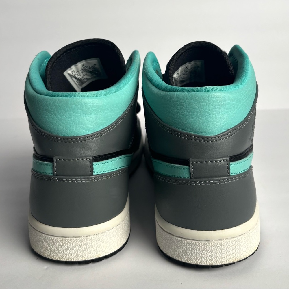 Jordan 1 Mid Grey Aqua - Picture 3 of 7